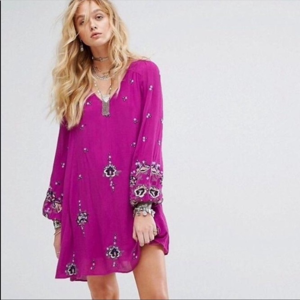 Free People Oxford Embroidered Tunic